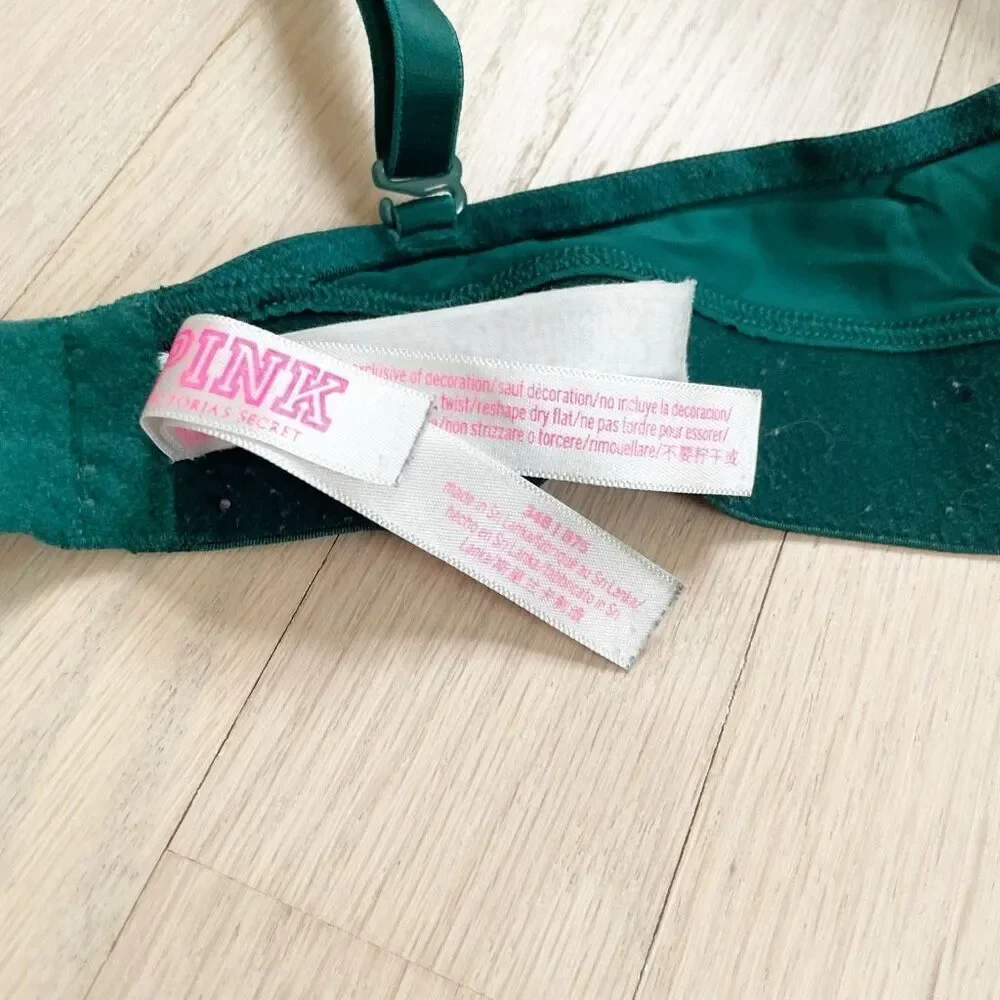 BUY 1 GET 1 FREE Victorias Secret 34b tshirt bra green
